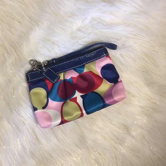 Coach Handbags - Coach multicolored wristlet 😍